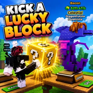 Kick a Lucky Block 4x Bacon 