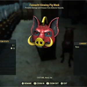 Fasnacht Glowing Pig