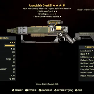 Acceptable Overkill