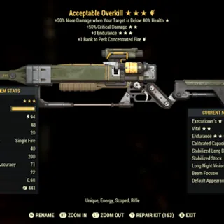 Acceptable Overkill