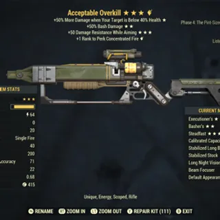 Acceptable Overkill