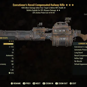 Weapon | ExE25 Railway Rifle