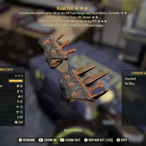 Road Kill New Armor