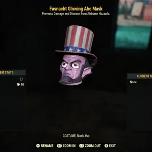 Glowing Abe Mask