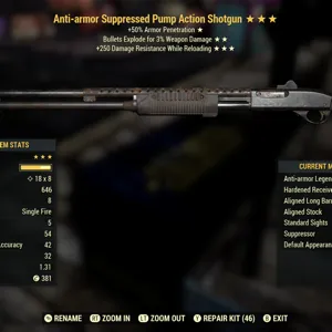 Weapon | AAE250 Pump Shotgun