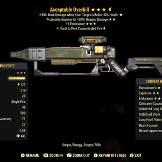 Acceptable Overkill