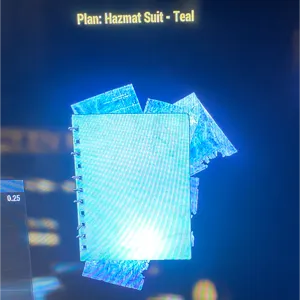 Teal Hazmat Suit