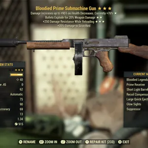 Weapon | BE250 Submachine Gun