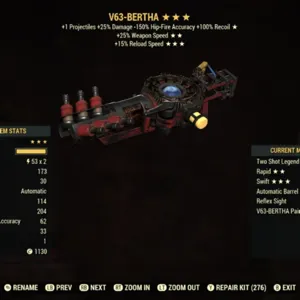 V63 Bertha Tesla Rifle