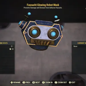 Glowing Robot Mask