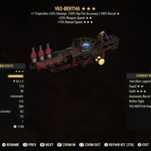 V63 Bertha Tesla Rifle