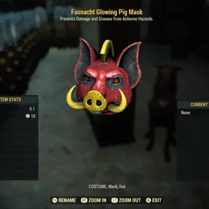 Glowing Pig Mask