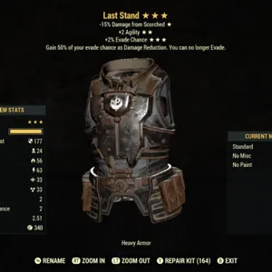 Last Stand Unique Armor