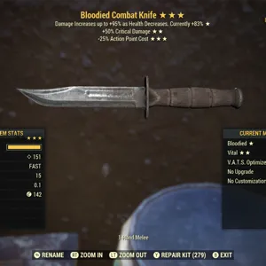 B50c25 Combat Knife