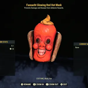 Glowing Red Hot Mask