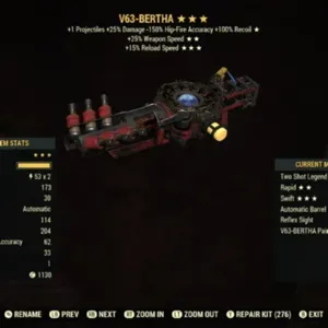 V63 Bertha Tesla Rifle