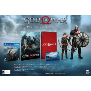 God Of War Digital Deluxe Edition Playstation 4 Region Usa Instant Delivery Ps4 ゲーム Gameflip