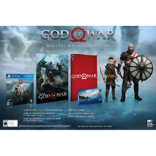 God Of War Digital Deluxe Edition Playstation 4 Region Us Instant Delivery Ps4 ゲーム Gameflip