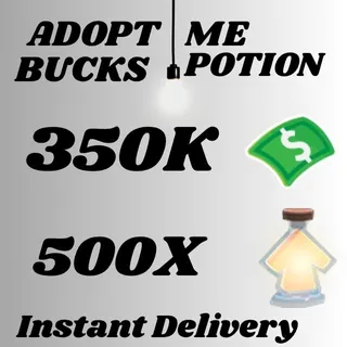  BUCKS AND AGE UP POTIONS  -ADOPT ME