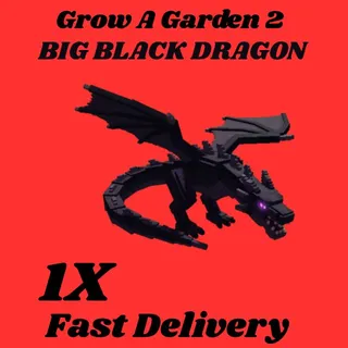 BIG BLACK DRAGON 1x-Grow A Garden 2 