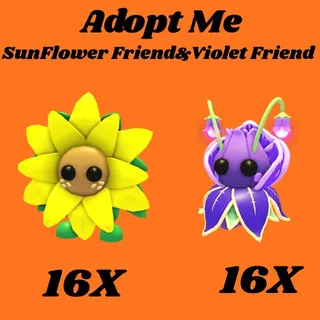 SunFlower Friend 16x And violet friend 16x- Adopt me