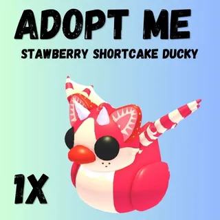 Stawberry Shortcake Ducky   - Adopt Me