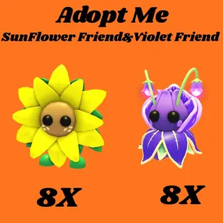 SunFlower Friend 8x And violet friend 8x- Adopt me
