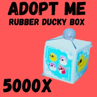 Rubber Ducky Box =   5000X  - Adopt Me