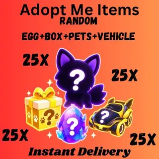10x Random Pets + Egg + Vehicle + Box 🎁🐾