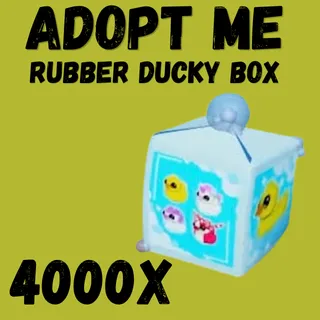 Rubber Ducky Box =   4000X  - Adopt Me