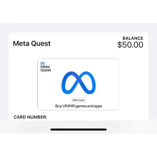 $50.00 Meta Quest