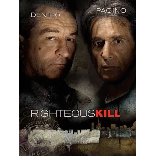 Righteous Kill HD VUDU ONLY