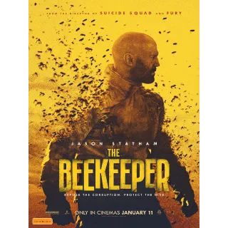 The Beekeeper [4K UHD] VUDU ONLY (WB.com/redeemdigital)