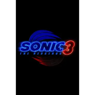 Sonic the Hedgehog 3 [4K UHD] VUDU/ITUNES (ParamountDigitalCopy.com)