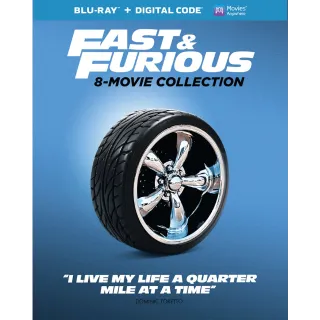 The Fast and the Furious 8-Movie Collection HD MOVIESANYWHERE