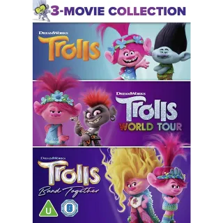 Trolls 3-Movie Collection HD MOVIESANYWHERE