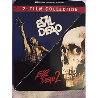 Evil Dead + Evil Dead 2 COMBO [4K UHD] VUDU ONly