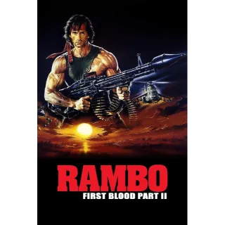 Rambo: First Blood Part II HD VUDU/4K ITUNES (MOVIEREDEEM.COM)