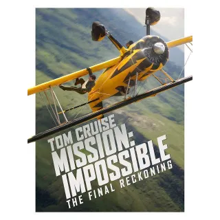 Mission: Impossible The Final Reckoning [4K UHD] VUDU/ITUNES (ParamountDigitalCopy.com)