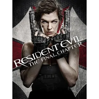Resident Evil The Final Chapter HD MOVIESANYWHERE