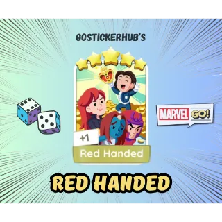 Red Handed - Monopoly GO! 5 Star Sticker 