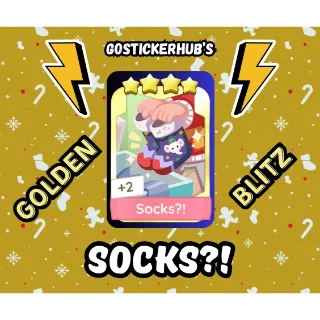 Socks?! - Monopoly GO! 4 Star Gold Sticker 