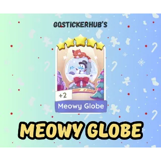 Meowy Globe - Monopoly GO! 5 Star Sticker 