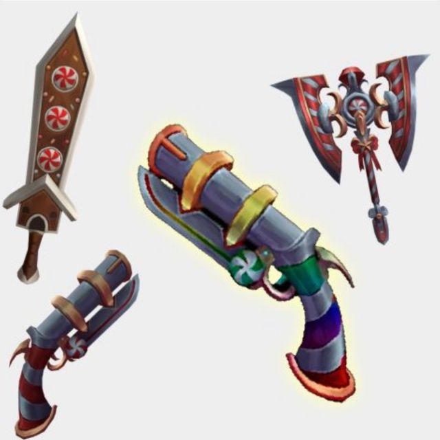 Weapon mm2 full swirly set game items gameflip