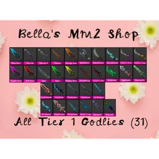 Mm2: All Tier 1 Godlies