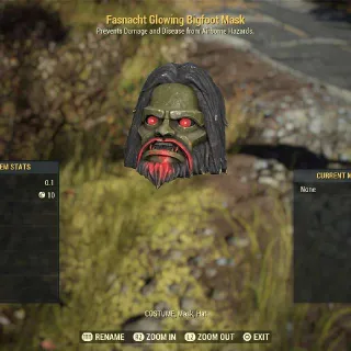 Glowing Bigfoot Mask