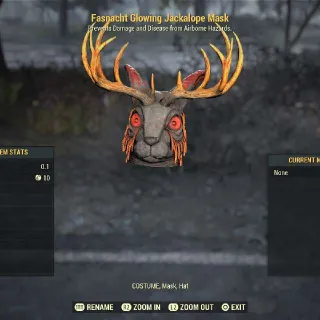 Glowing Jackalope Mask