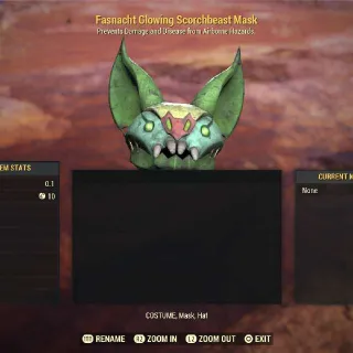 Glowing Scorchbeast Mask