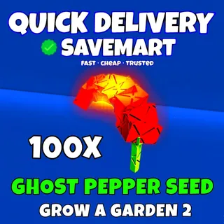 100x ghost pepper seed