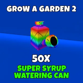 50x super syrup watering can